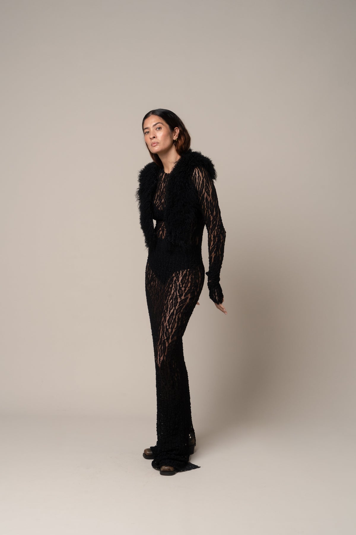 CAMELIA chocolate vest - scilé milano